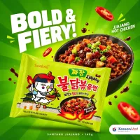 Samyang Jjajang Hot Chicken Ramen Noodles - 140g